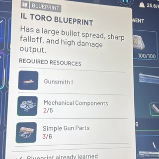 IL Toro Blueprint