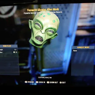 Glowing Alien Mask