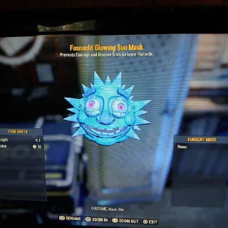 Fasnacht Glowing Sun Mask
