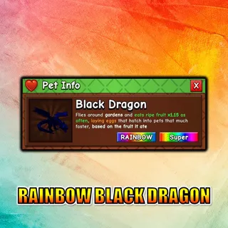 Rainbow Black Dragon