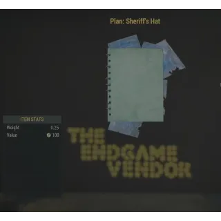 Plan | Sheriff's Hat
