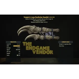 ⭐⭐⭐Vampire's SS 50Dur Deathclaw