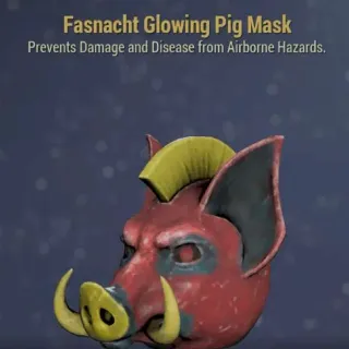 Rare Glowing Pig Mask