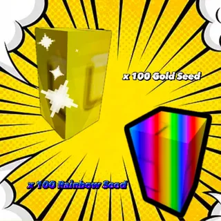 Rainbow and Gold Seed Bundles