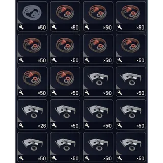 500x metal parts and 500x rubber parts  - Arc Raiders