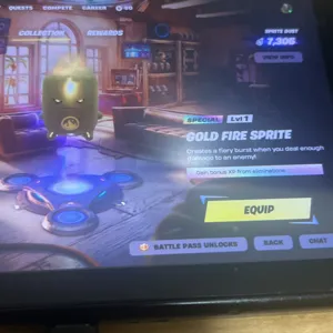 FORTNIT GOLD FIRE SPRITE
