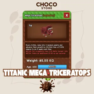 TITANIC MEGA TRICERATOPS - AGE 100
