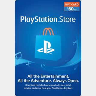 Giftcard Digital PlayStation Store R$ 60