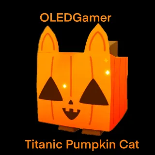 Titanic Pumpkin Cat