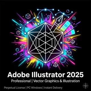 Adobe Illustrator 2025 Pro – Lifetime Activation Key for Windows | Instant Delivery