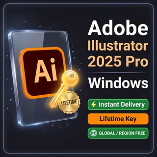 Adobe Illustrator 2025 Pro • Genuine Lifetime Serial Key (Windows) • Instant Delivery