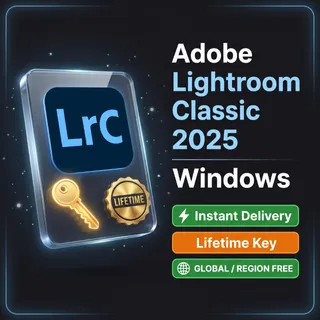 Adobe Lightroom Classic 2025 • Genuine Lifetime Serial Key (Windows) • Instant Delivery