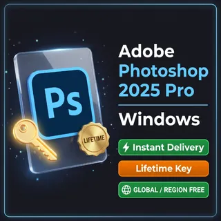 Adobe Photoshop 2025 Pro • Genuine Lifetime Serial Key (Windows) • Instant Delivery