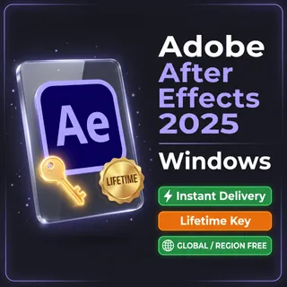 Adobe After Effects 2025 • Genuine Lifetime Serial Key (Windows) • Instant Delivery