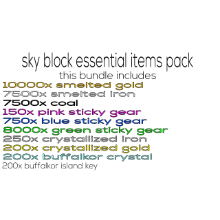 Bundle Sky Block Essential Item In Game Items Gameflip - robux 3 250x in game items gameflip