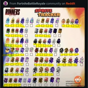 Pick any 1 maxed sprite