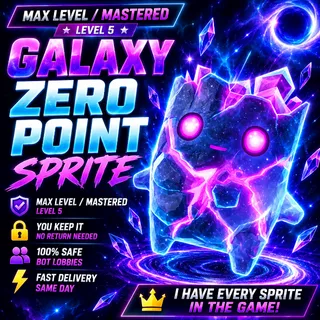 Galaxy Zero Point Sprite — Max Level (You keep!)