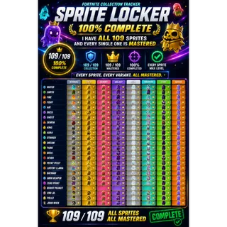 🏆 Mastered Sprite Indexing — Choose Any 1 of 109!