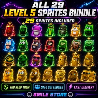 All 29 Level 5 Sprites Bundle | Fully Mastered | You Keep Them All