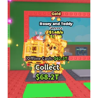 1.4B/s 🌹🧸 GOLD Rosey and Teddy ⚡ VERY FAST DELIVERY!! 🔥 | Steal a Brainrot 🚀