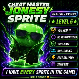 Cheat Master Jonesy Sprite — Max Level / Mastered Level 5