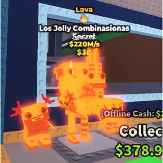 220M/s *VERY RARE*🔥 LAVA 🎄 Los Jolly Combinasionas | Steal a Brainrot 🔥