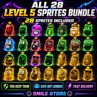 All 28 Level 5 Sprites Bundle | Fully Mastered | You Keep Them All 