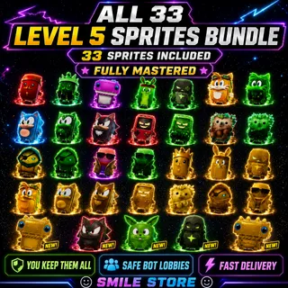 ALL 33 CURRENT CHAPTER 7 SEASON 4 SPRITES — LEVEL 5 / FULLY MASTERED!