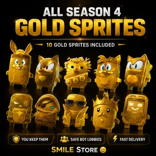 All Season 4 Gold Sprites (No Gold Klombo YET)