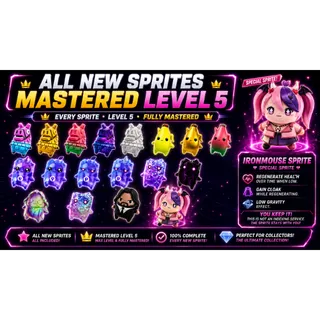 🔥 All New Sprites — Mastered Level 5 + Ironmouse