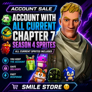 Fortnite Account | ALL 29 Season 4 Sprites | Max Level + Fully Mastered