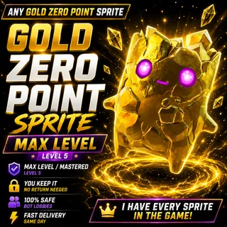 Gold Zero Point Sprite — Max Level (You keep!)