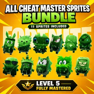 🔥 ALL 11 CHEAT MASTER SPRITES — LEVEL 5 / FULLY MASTERED! 🔥