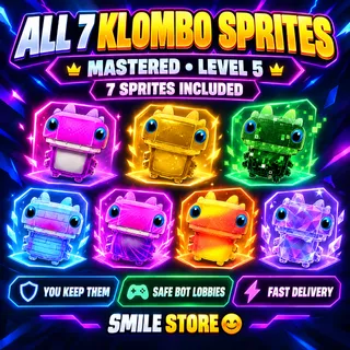 Fortnite All 7 Klombo Sprites Mastered | Level 5 | You Keep Forever