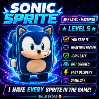 Sonic Sprite — Max Level / Mastered Level 5 | You Keep It