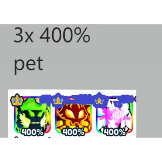3x 400% insane pet rcu