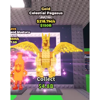 Gold Celestial Pegasus