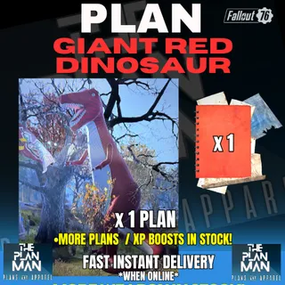 Giant Red Dinosaur