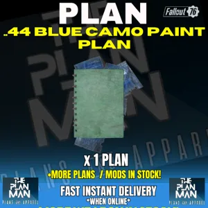 44 Blue Camo Paint