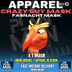 Fasnacht Crazy Guy Mask