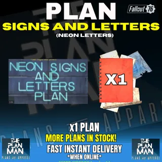 Signs and Letters Plan