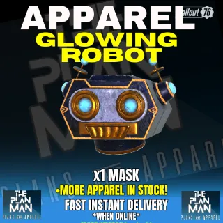 Glowing Robot Mask