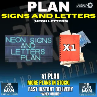 Signs and Letters Plan