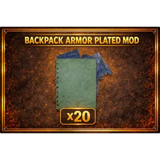 Armor Plated Backpack Plan x20