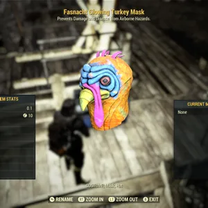 Glowing Turkey Mask