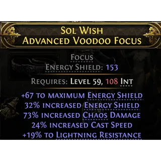 Rare Focus Cast Speed