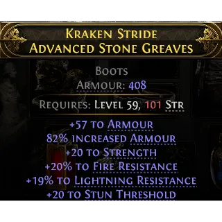 Rare Boots Str Double Resist