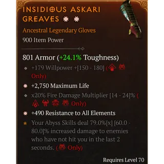 [Seasonal] 2 GA Legendary Gloves