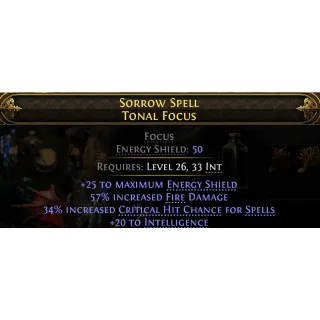 [League] Rare Focus Fire lvl 26