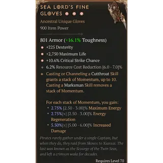 [Seasonal] 3 GA Sea Lord's Fine Gloves